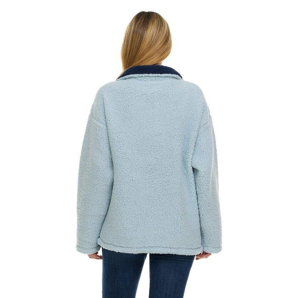 Peanuts Snoopy Sherpa Quarter-Zip Pullover - Picture 3 of 3